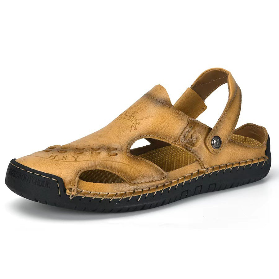 Men's Closed Toe Breathable Beach Plus Size Sandals