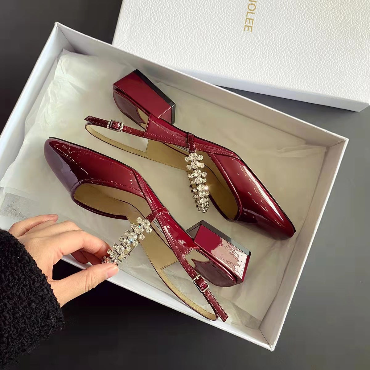 Women's Flat Pumps Closed Toe Single Strap Heels