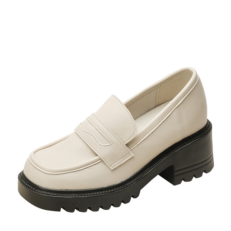 Women's The Bottom Small British Style Slip-on Size Loafers