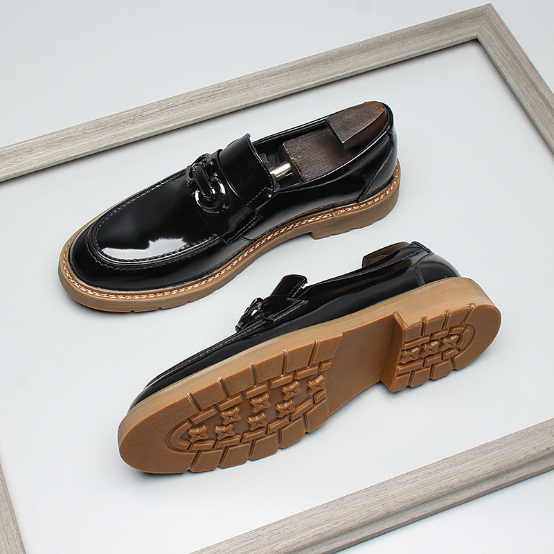 Men's Trendy Tendon Sole Penny Fashion Slip-on Leather Shoes