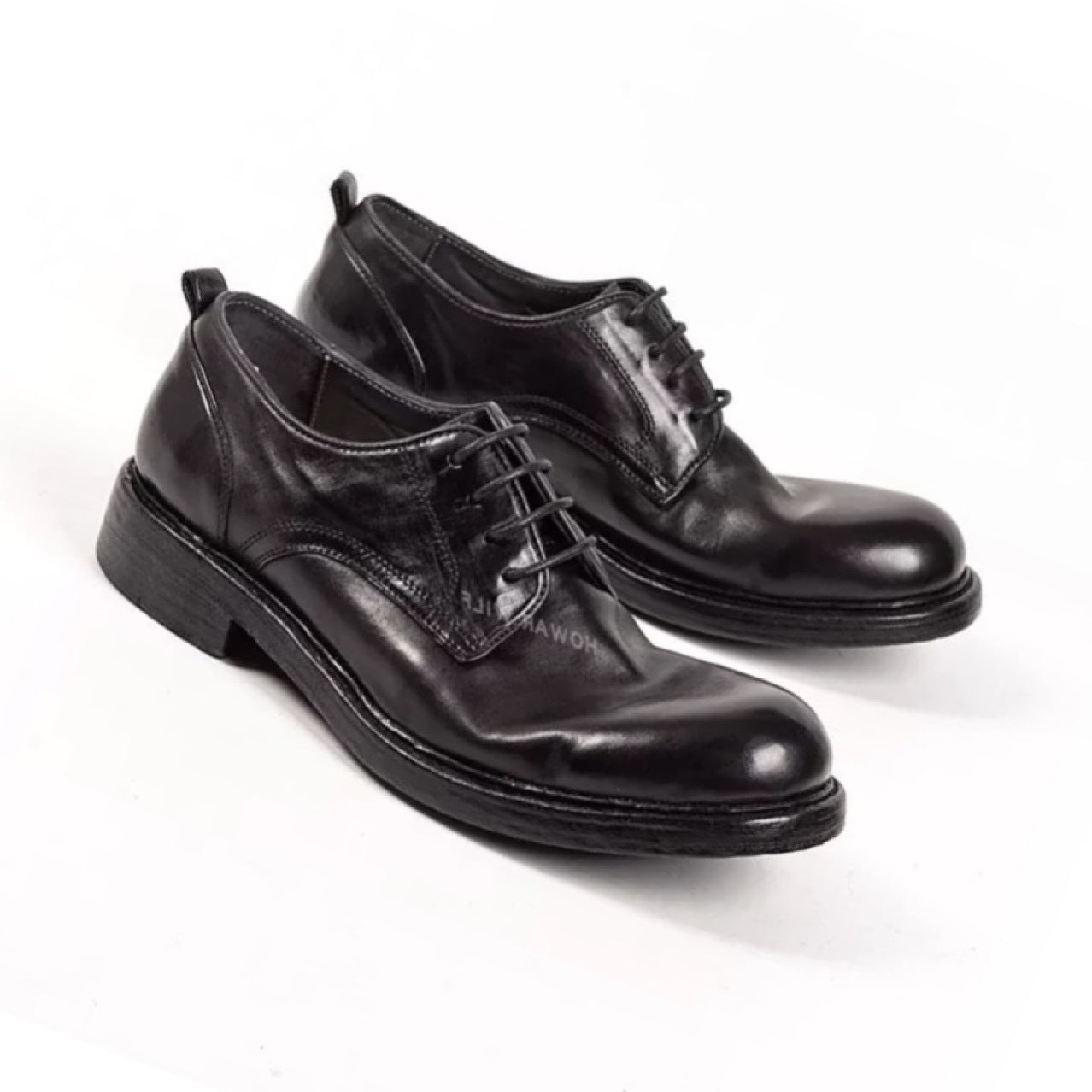 Men's Handmade Formal Wear Genuine Sole Business Big Leather Shoes