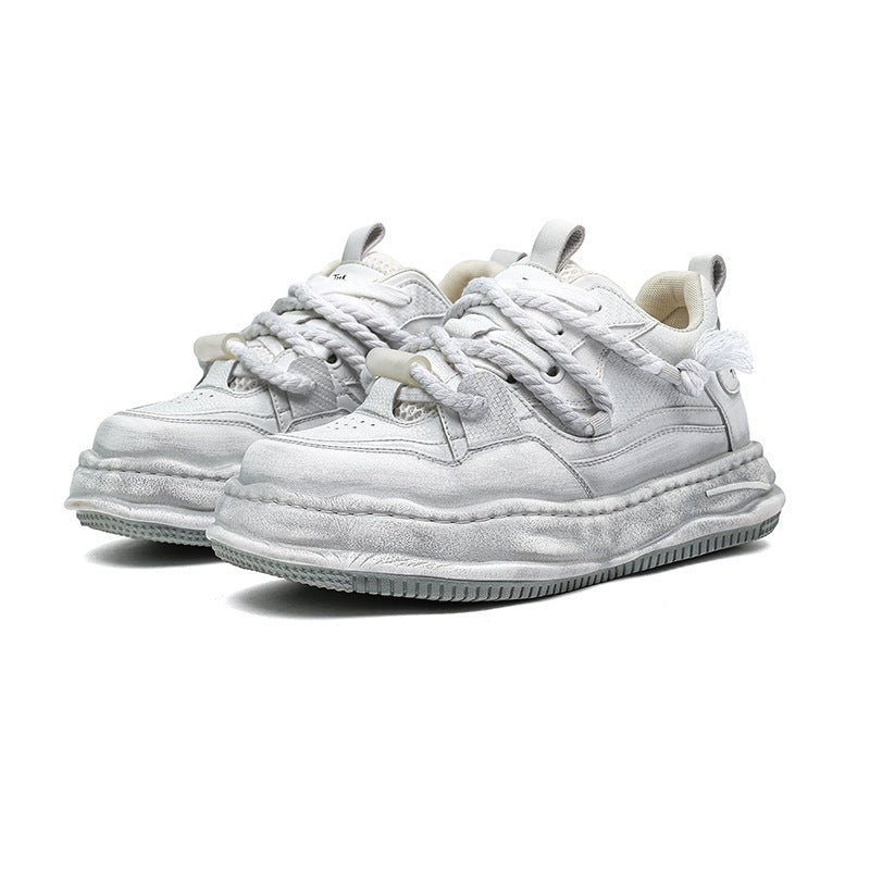 Women's & Men's National Fashion Niche Distressed Invisible Dirty Casual Shoes