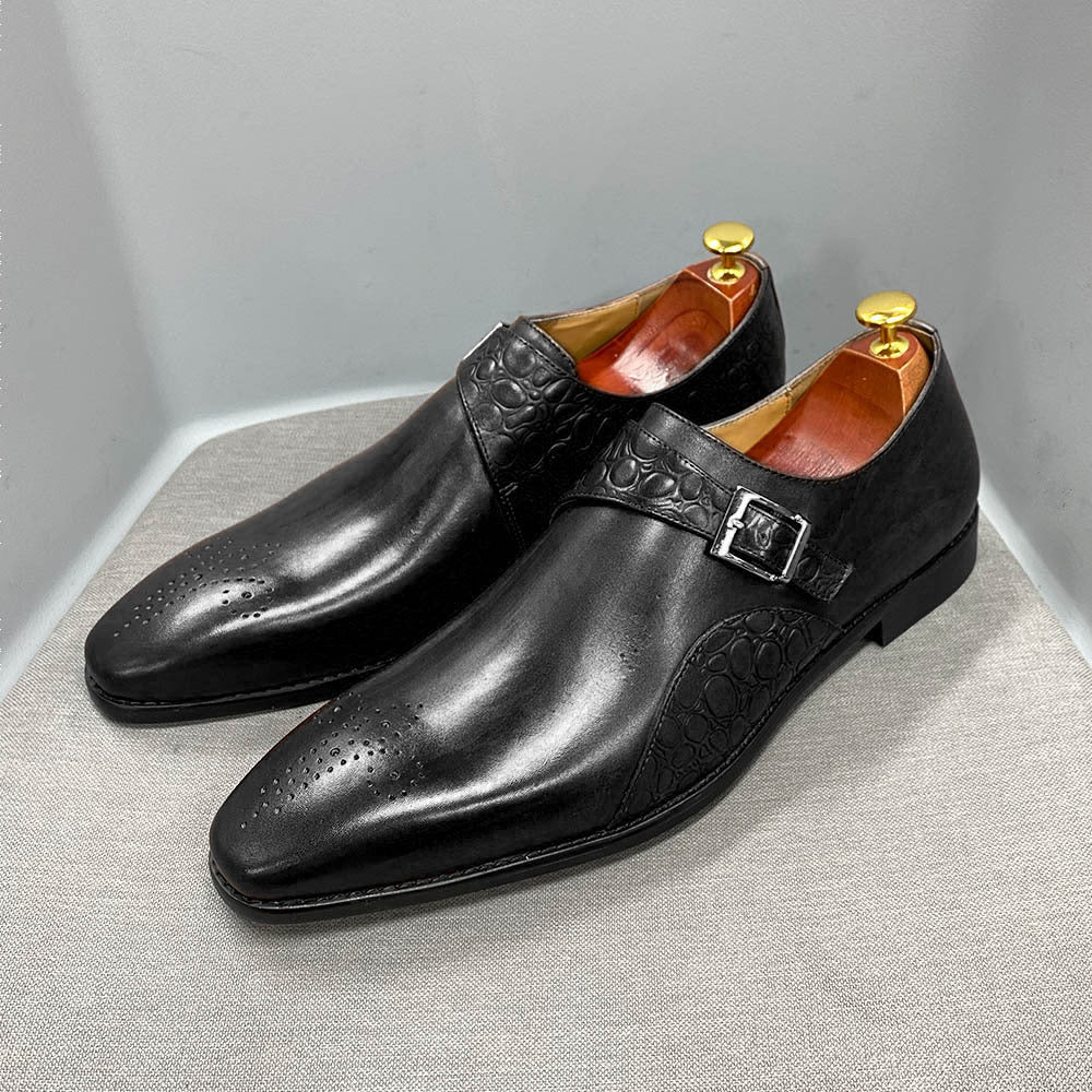 Men's Genuine Autumn Business Formal Wear British Style Leather Shoes