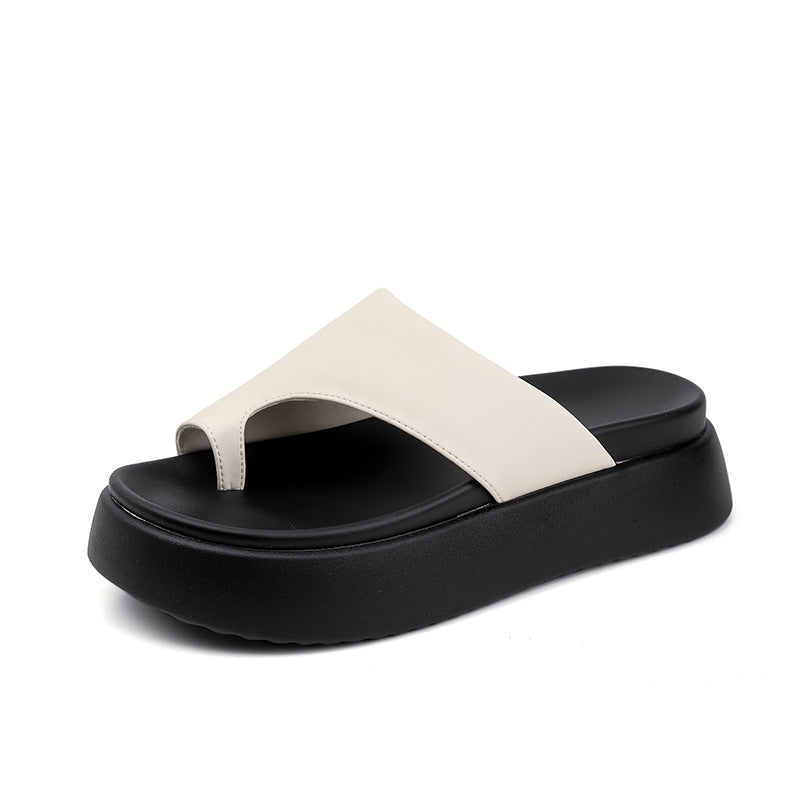 Women's Toe Ring Summer Wear Authentic Comfortable Soft Platform Slippers