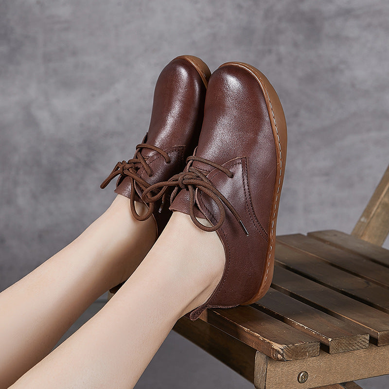 Women's Genuine Soft Sole Flat Comfortable Plus Casual Shoes