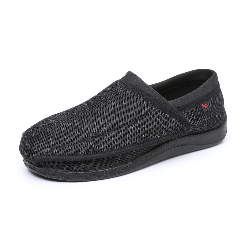 Mesh Widened Fat Adjustable Comfortable Flat Canvas Shoes