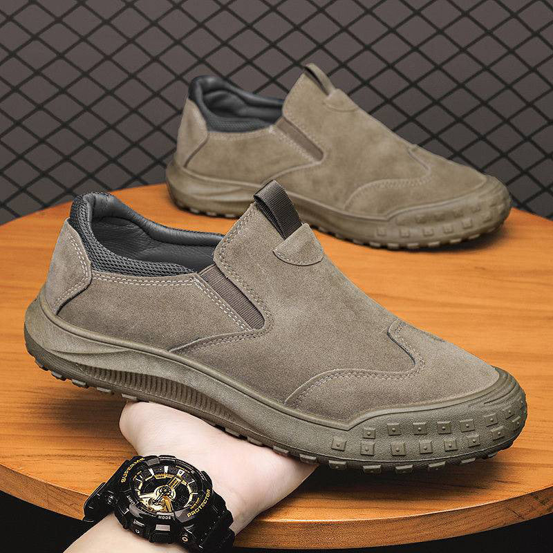 Men's Indoor Outdoor Labor Protection Slip-on Lazy Casual Shoes