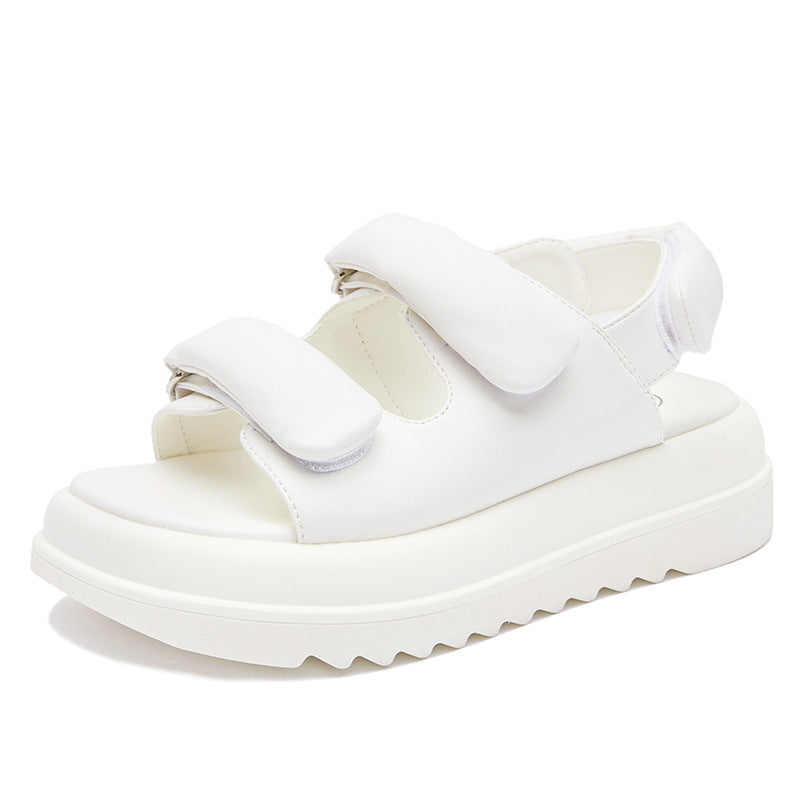 Women's Style Platform Muffin Roman Flat Soft Sandals