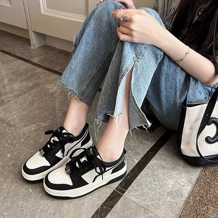 Platform White Black Retro Sports Versatile Hight Casual Shoes