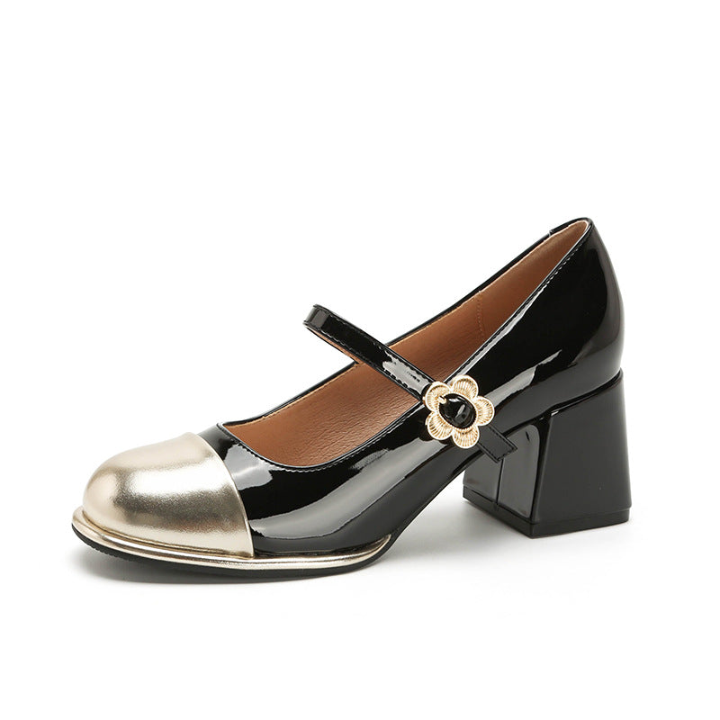 Style Shallow Mouth Mary Jane High Casual Shoes