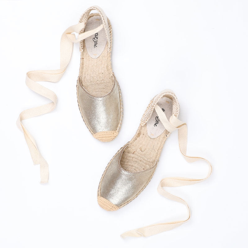 Women's Summer Round Toe Hemp Bottom Fisherman Slingback Sandals