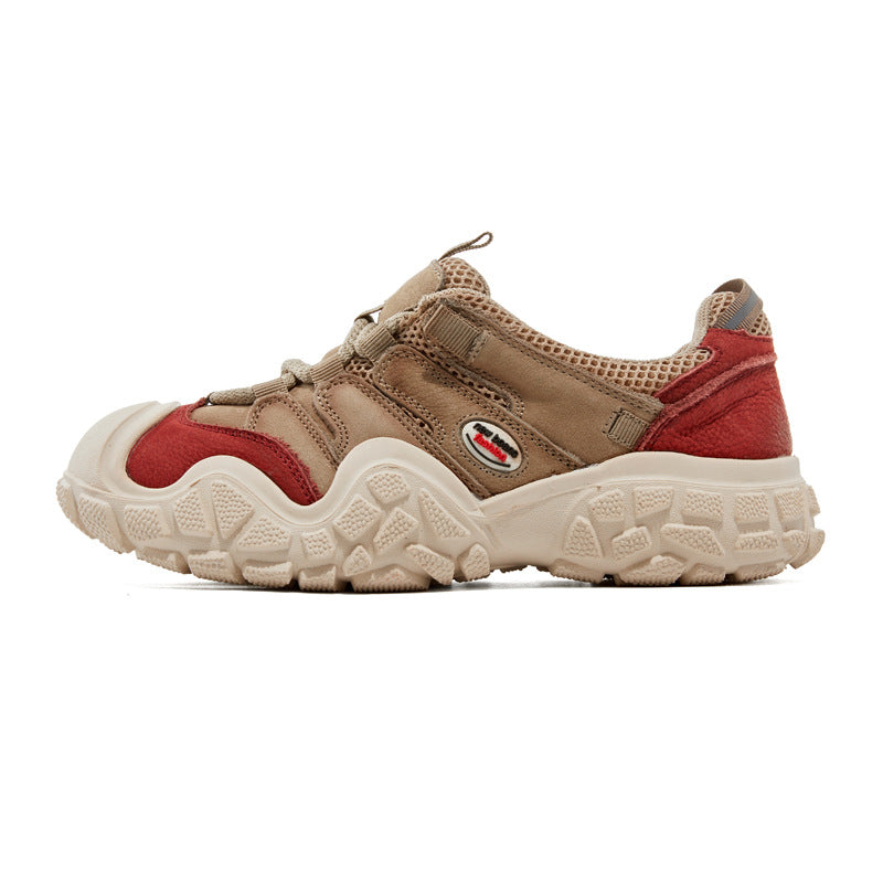 Women's First Layer Cowhide Sports Spring Retro Men's Shoes