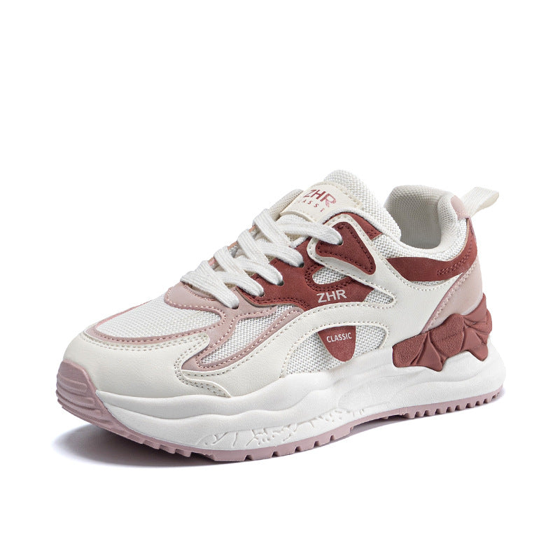 Women's Muffin Bottom Low Top Color Contrast Casual Shoes