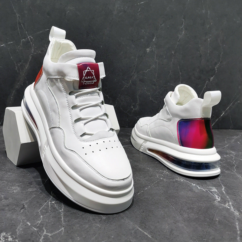 Men's Air Cushion Soft Bottom White Slip-on Fashion Trendy Casual Shoes
