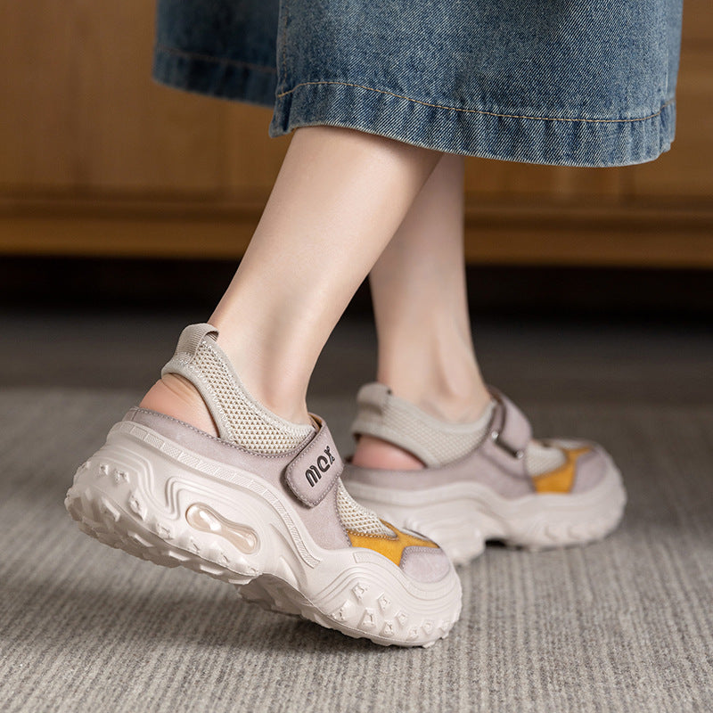 Women's Summer Retro Platform Sports Dad Genuine Casual Shoes