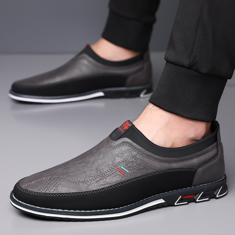 Men's Size Big Foot Business Fashion Comfortable Casual Shoes