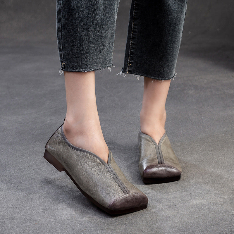 Women's Toe Flat Bottom Comfortable Soft Thin Casual Shoes