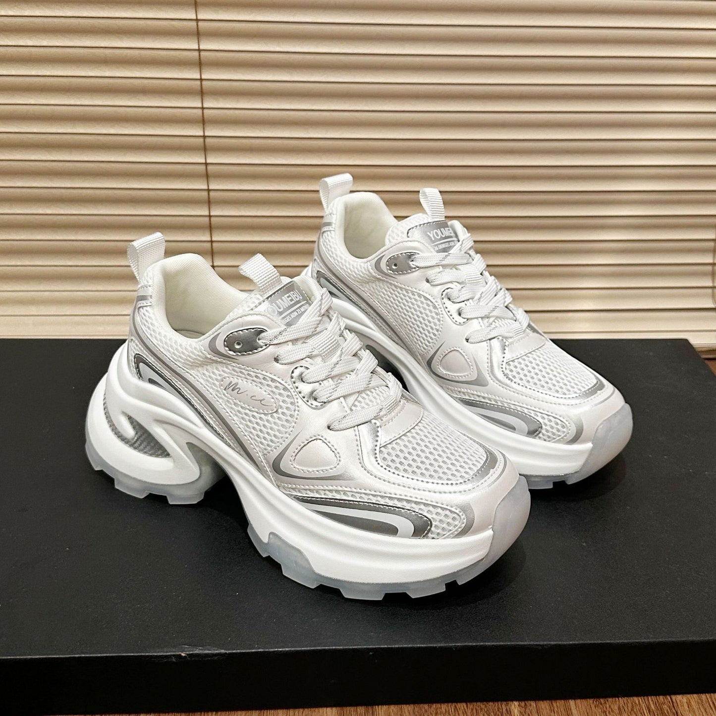 Women's Dad Fashionable Summer Korean Style Thick Sneakers