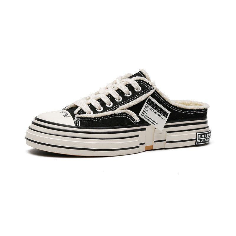 Men's Durable Wu Beggar Board Design Canvas Shoes