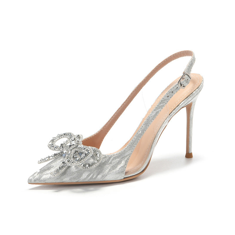 Women's Stiletto Wedding Versatile Fashion Closed Toe Heels