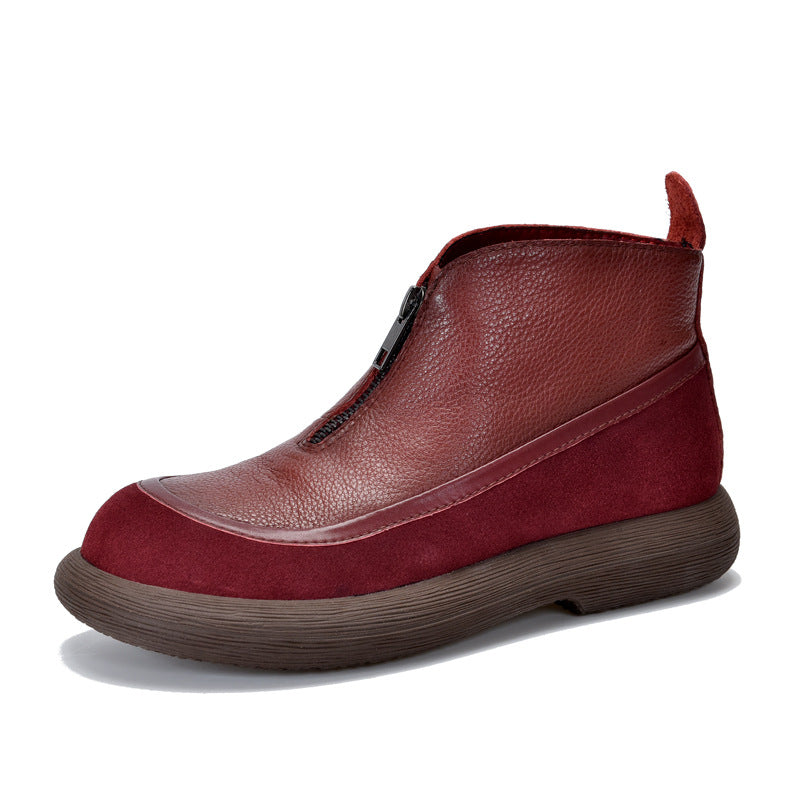 Mother's Flat Platform Muffin Short Ankle Boots