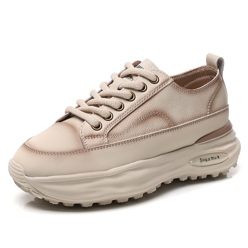 Women's White Board Autumn Clunky Fashion Casual Shoes
