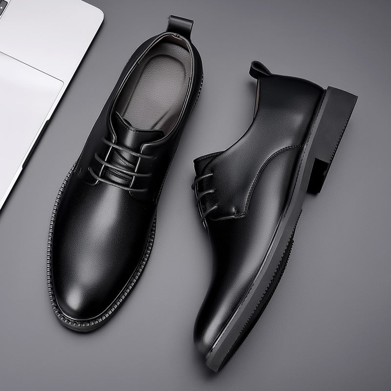 Men's Green Business Formal Wear British Fashion Leather Shoes