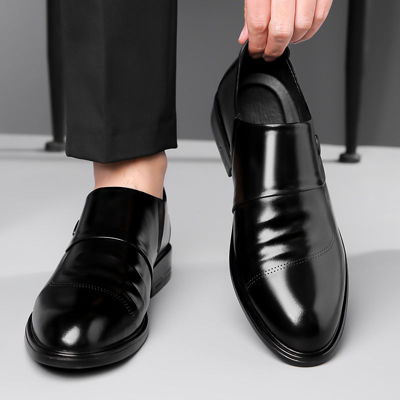 Men's Cowhide Business Formal Soft British Leather Shoes