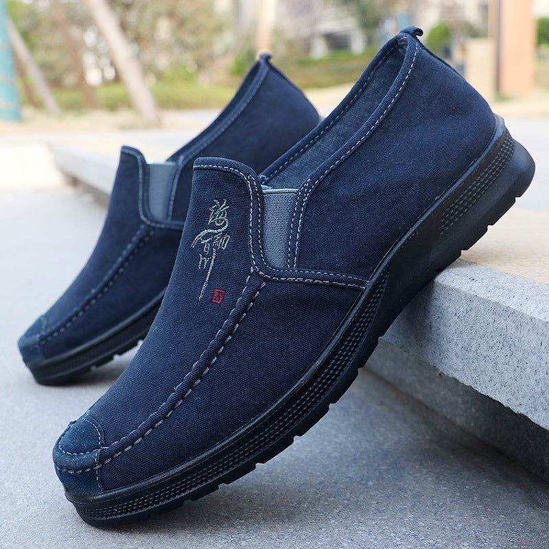 Men's Spring Polyurethane Old Cloth Sports Breathable Canvas Shoes