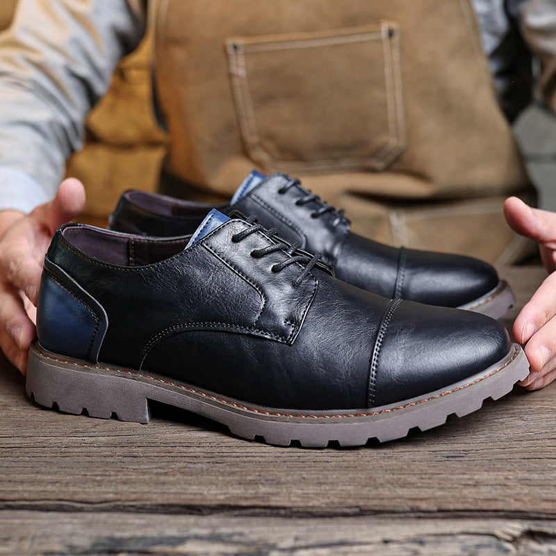 Men's Martin Summer British Style Retro Leather Shoes