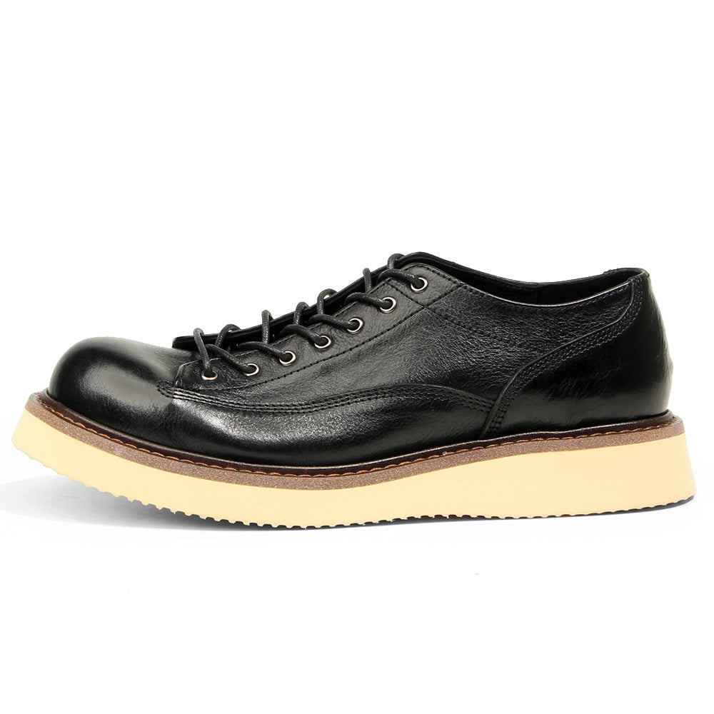 Men's Vintage Board Thick Bottom Short Face Casual Shoes