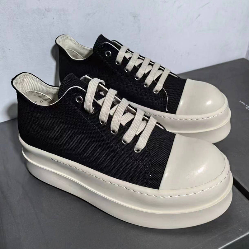 Men's Bottom Extra Black Breathable Korean Trendy Men's Shoes