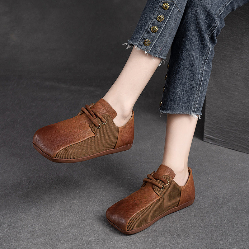 Women's Shu Retro Front Four Pumps Mori Style Casual Shoes