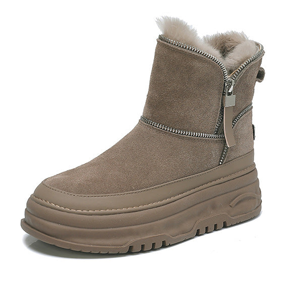Winter Thick Veet Fashion Warm Short Snow Boots