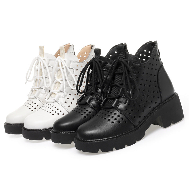 Women's Mesh Mid Chunky Rhinestone Lace Plus Sandals