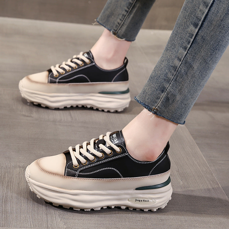 Women's White Board Autumn Clunky Fashion Casual Shoes