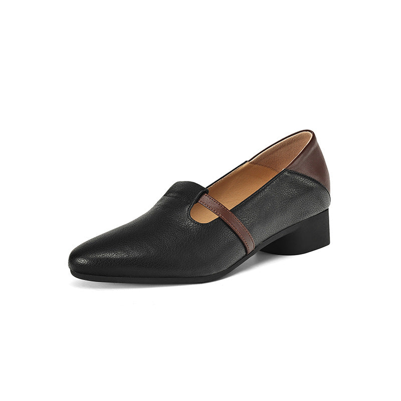 Women's Pointed Toe Pumps French Style Color Matching Lightweight Women's Shoes