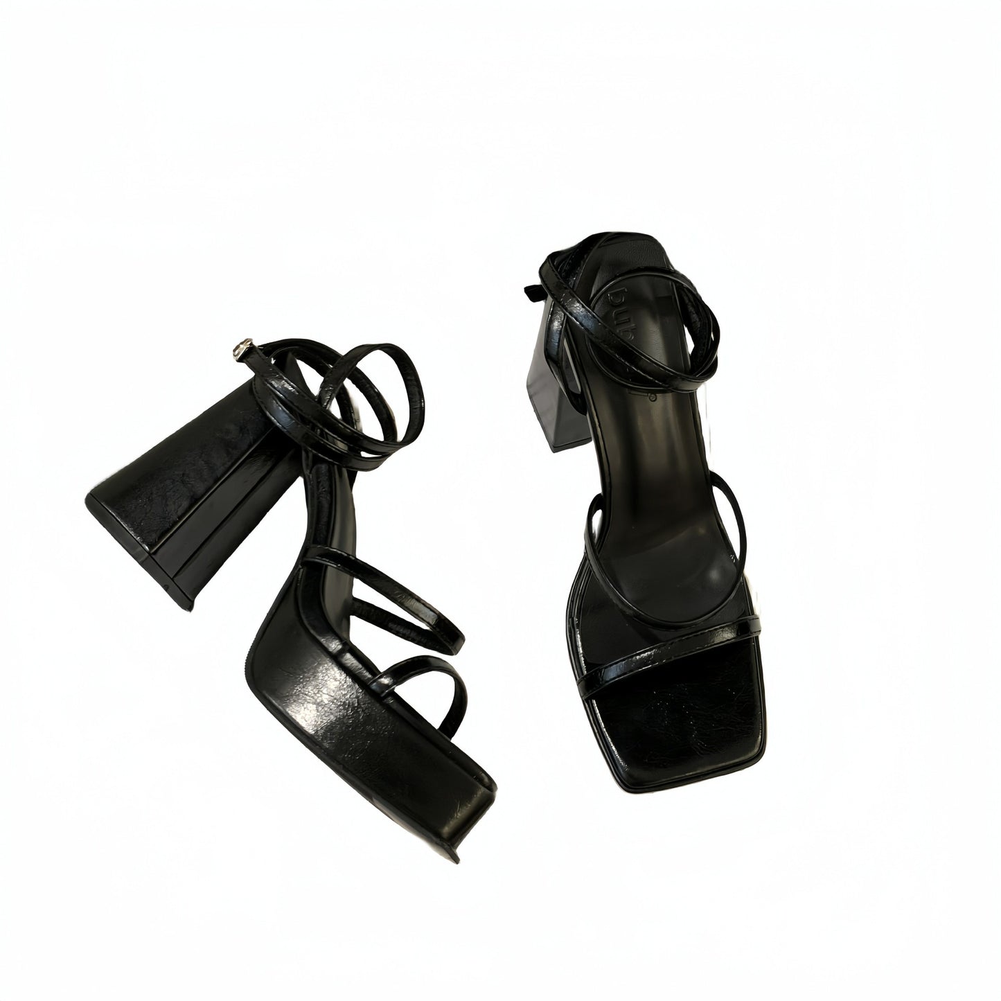 Waterproof Platform Square Toe High Model Heels