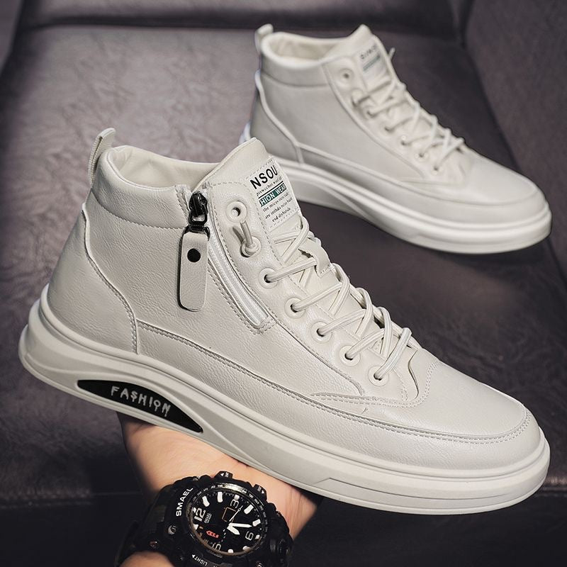 Men's Attractive Spring Breathable Trendy Board Leather Shoes