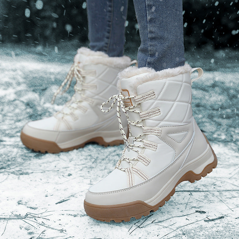Women's Winter Thicker Plush Cotton Windproof Sports Snow Boots