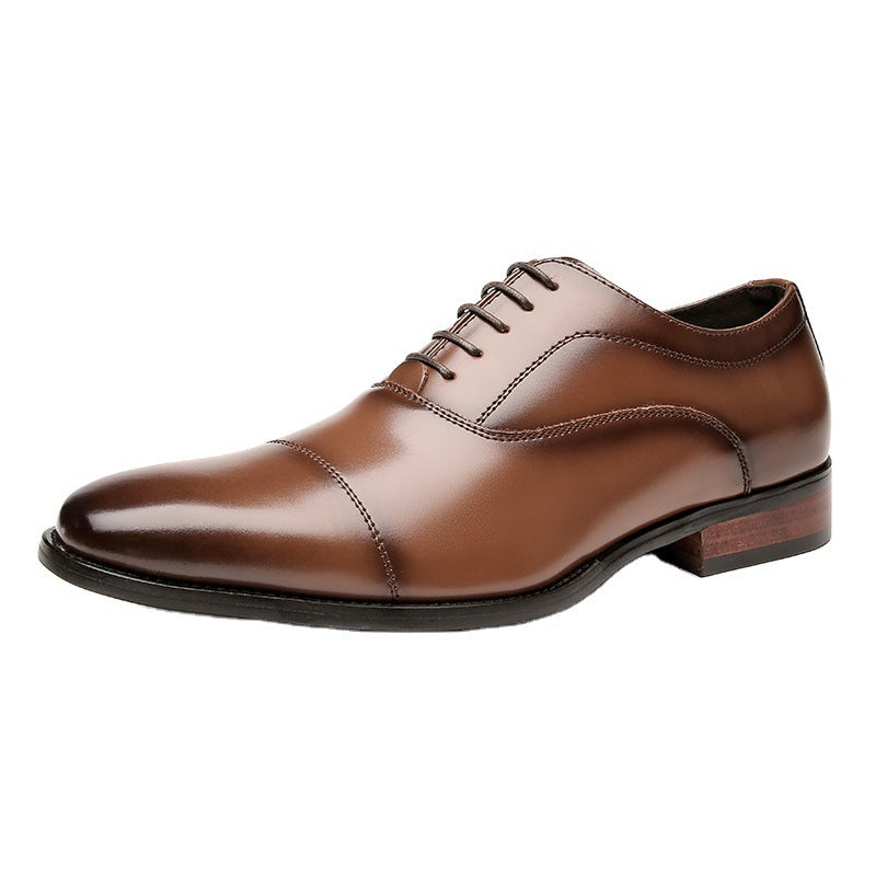 Men's Genuine Business Dress Pointed Office Wedding Leather Shoes