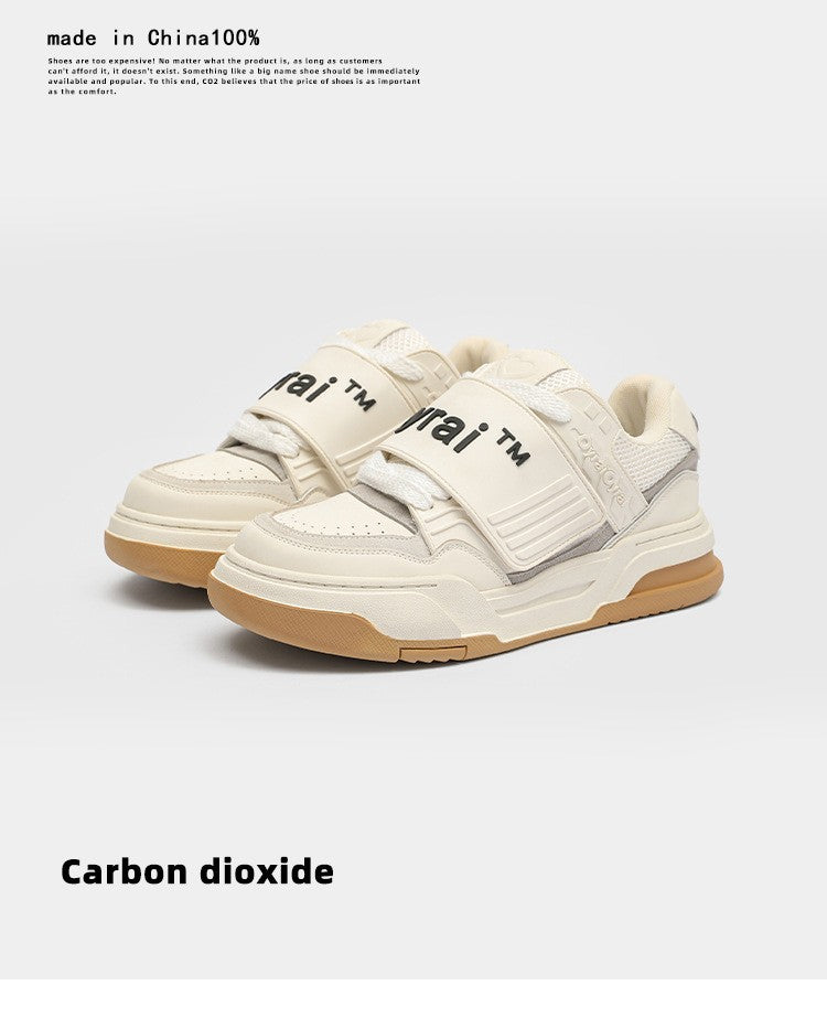 Women's & Men's Shell Toe Ugly Cute Thick Bottom Increased Square Sugar Sneakers