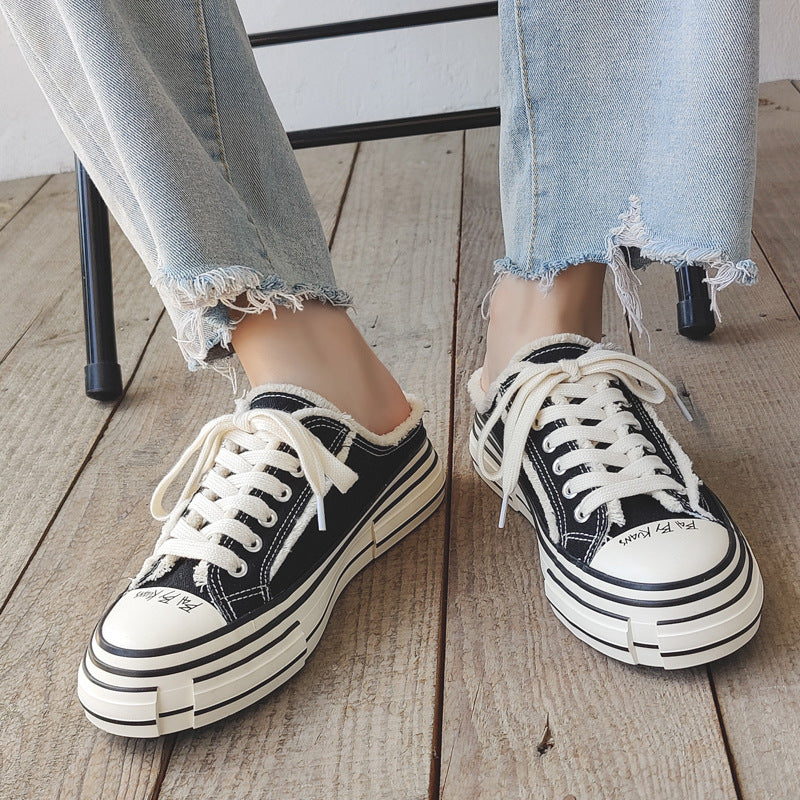 Men's Durable Wu Beggar Board Design Canvas Shoes
