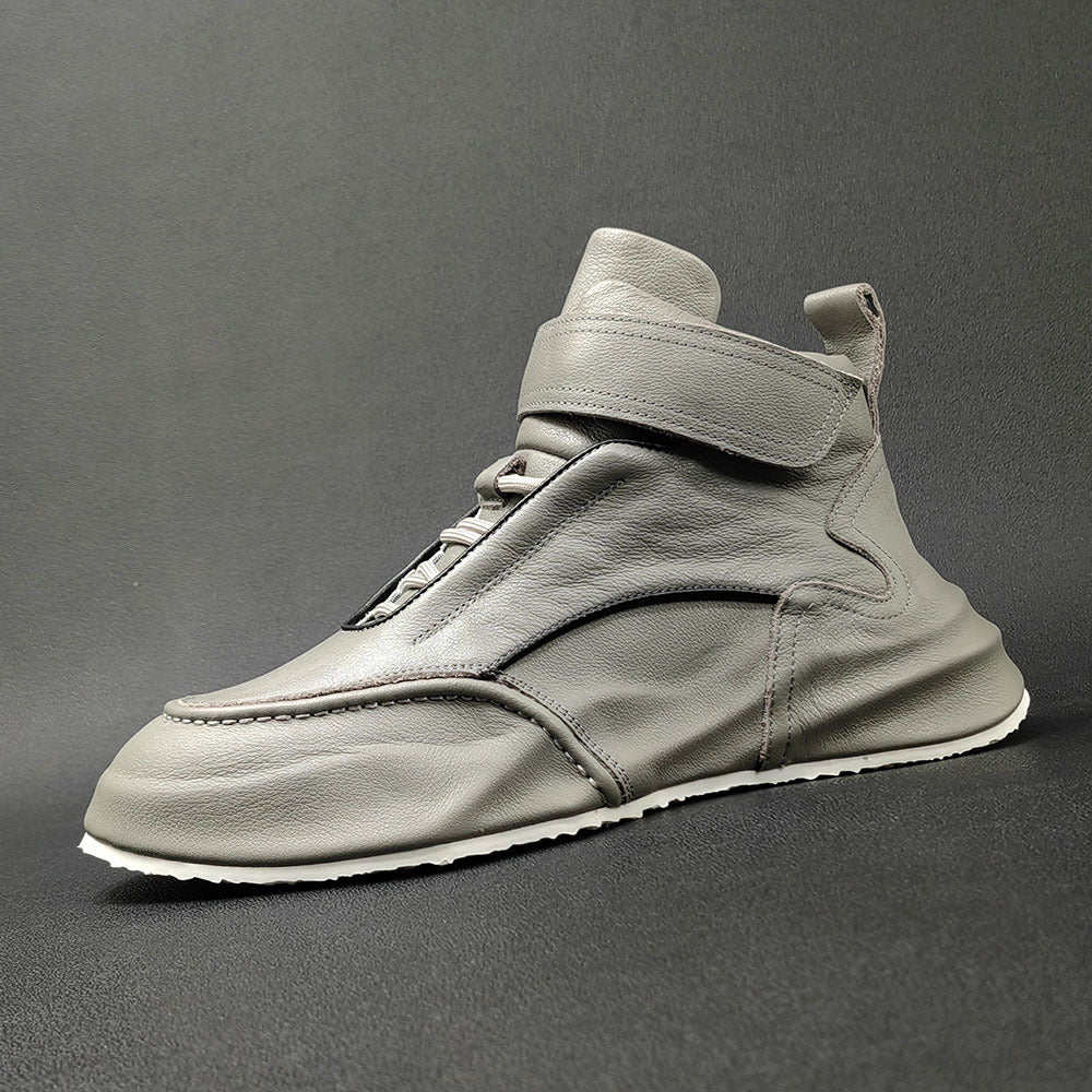 Men's First Layer Cowhide Dad Fashionable Covered Sneakers