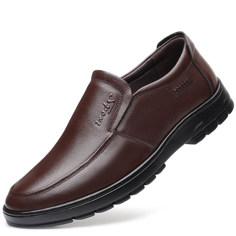 Men's British Style Soft Bottom Breathable For Leather Shoes