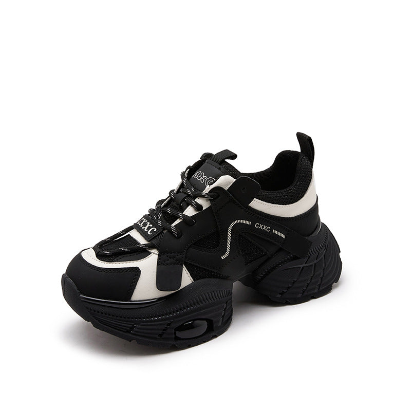 Women's Lightweight Soft Sole White Spring Height Casual Shoes