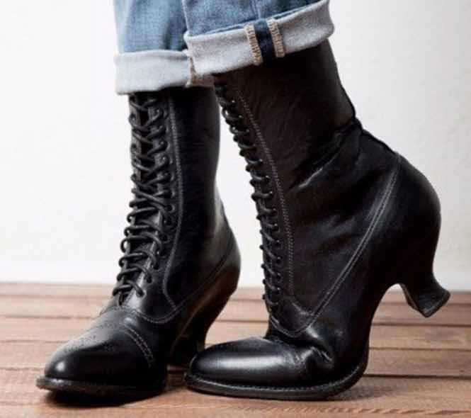 Women's Viscose Artificial Burnt Flower Front Wool Boots