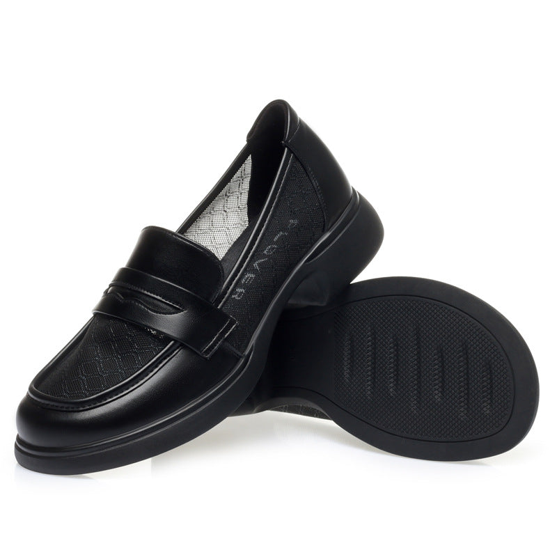Women's Soft Sole Breathable British Mesh Loafers