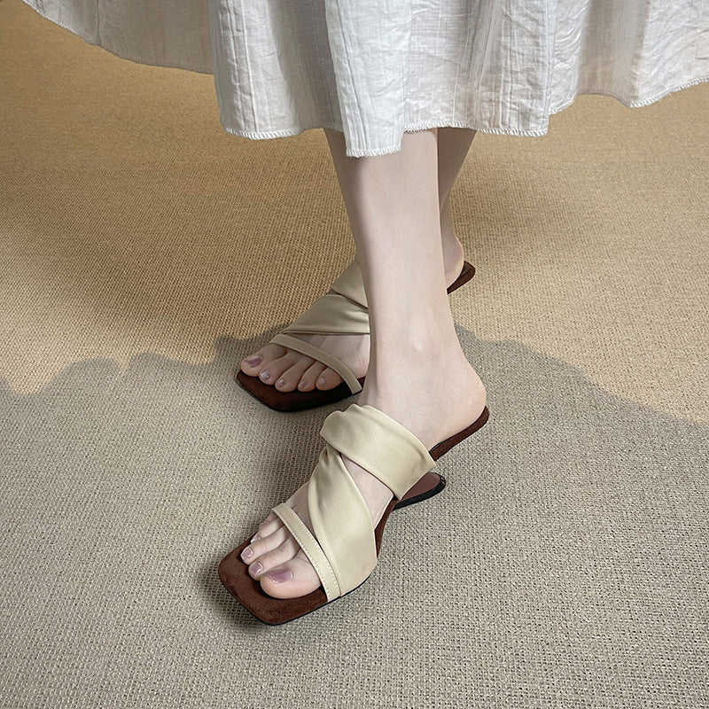Women's Niche Lazy Two-way High Summer Outer Slippers