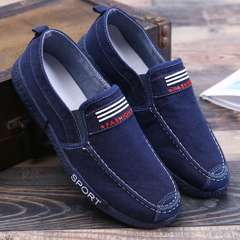 Men's Slip-on Old Cloth Sports Leisure Lazy Canvas Shoes